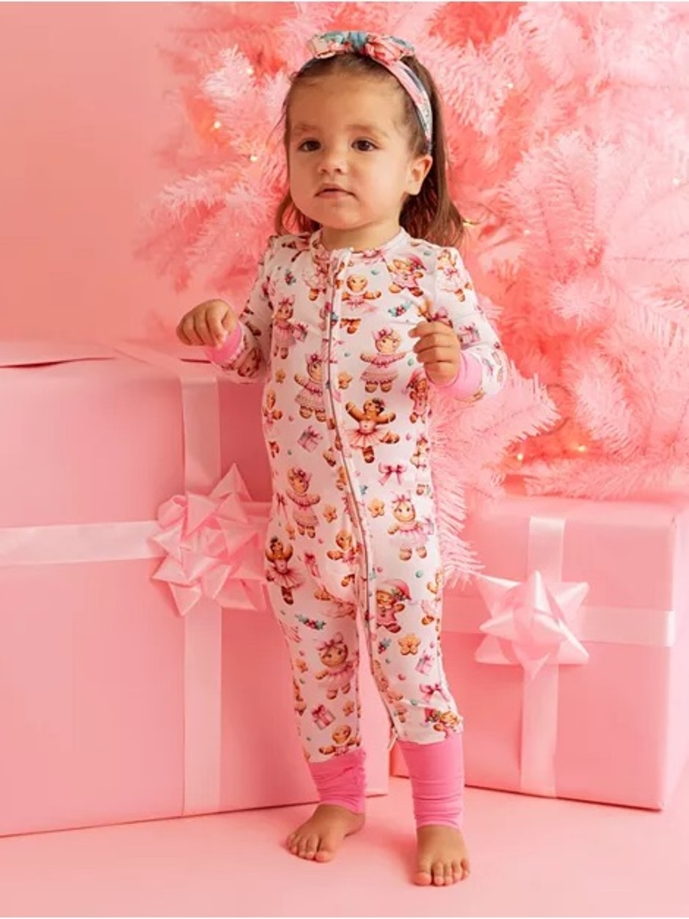 Posh Peanut Girls' Ginger Posh Convertible Footie Size 9-12months